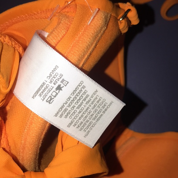 New Orange pushup padded bikini top Medium - Picture 6 of 11